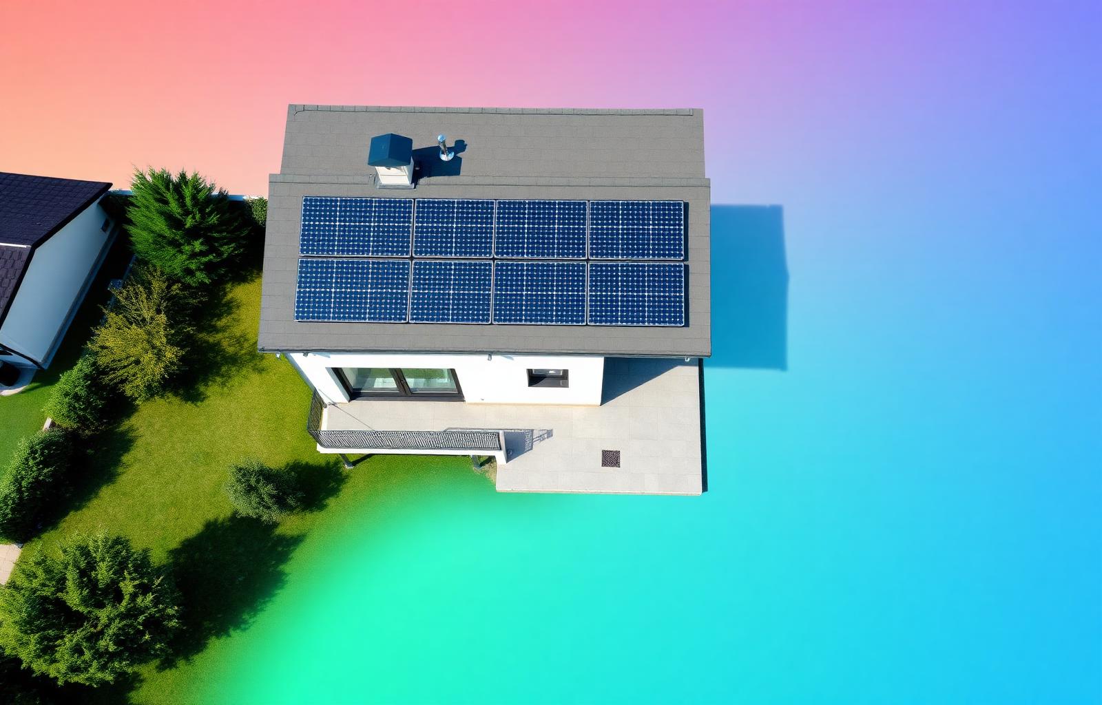 Rodinný dům s fotovoltaikou na střeše
